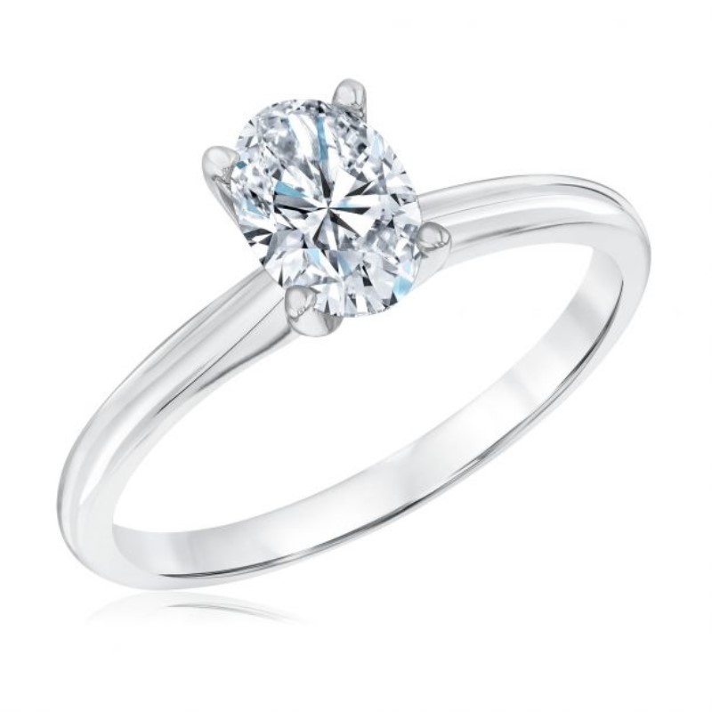 Oval Diamond Engagement Ring